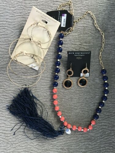 Mixed Jewelry Lot Earrings And Necklace (10) USA Seller New Free Shipping