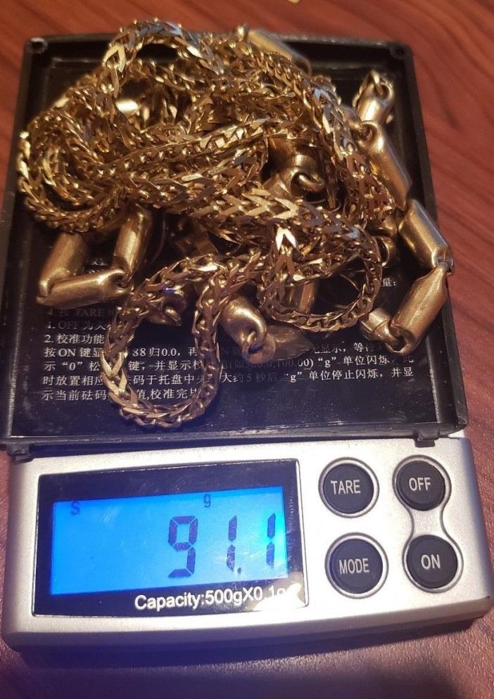 10k gold lot ... 91.1grams... 2 necklaces