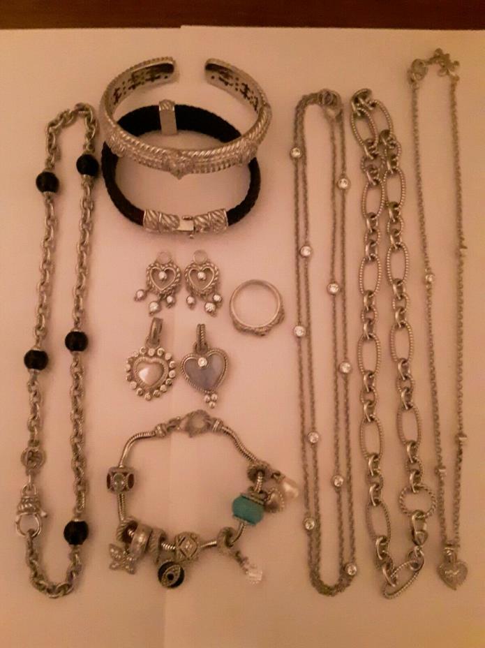 Judith Ripka Sterling Silver Jewelry Lot.