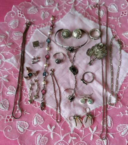 Vintage to Now Sterling Silver Jewelry Lot