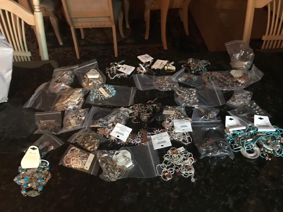 Costume Jewelry Lot. Bracelets/Earrings/Necklaces. Brand New In Bags