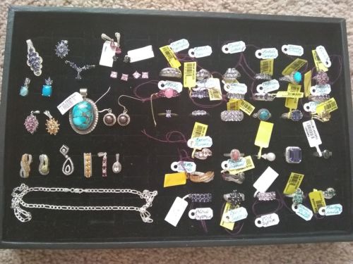 Lot of Sterling Silver Jewelry,  60+ Mixed Items, including necklaces!