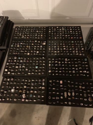 HUGE Sterling Silver Ring Lot Vintage 2900 Rings Turquise Every Thing