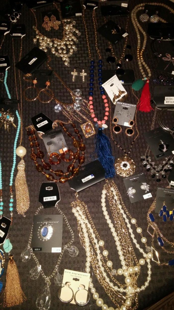 Wholesale Lot New Quality Current Fashion Asst. Jewelry 80+ Pieces