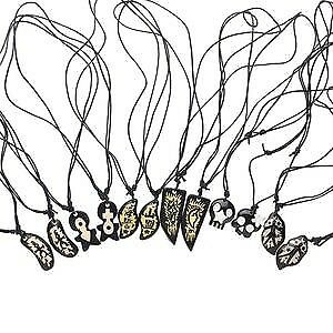 20 2pk Resin & Nylon Cord Necklaces; 40 Total Necklaces; Wholesale Bulk