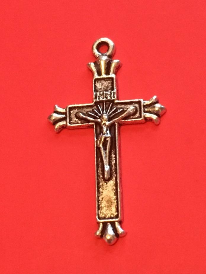 50x Wholesale Lead Free Crucifix Cross INRI Pendant Jewelry Necklace Bulk