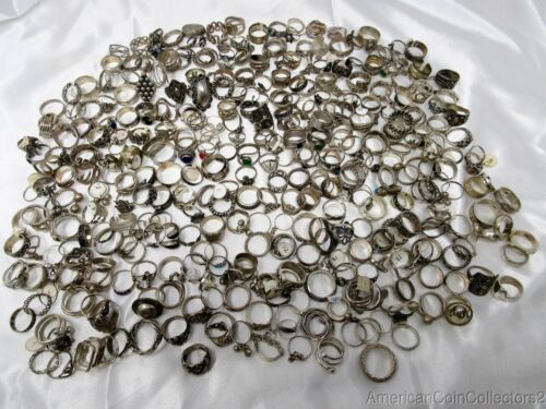 Collection of .925 Sterling Silver RINGS 1000 DWT = 1555.17 Grams 12440