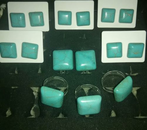 4 sets of turquoise jewelry 12pc lot