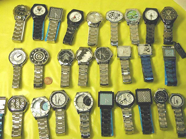 10 Pcs Lots Men chain watches wholesaleWrist watches, assorted sale,mixed style