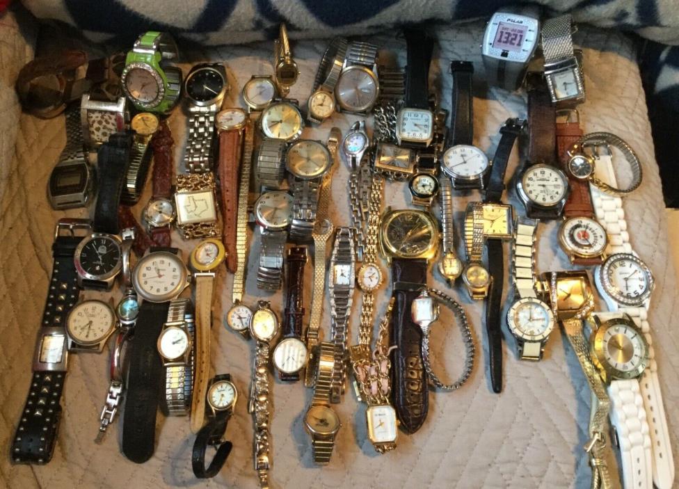50 watches mixed lot woman’s men’s timex and many more lot #8