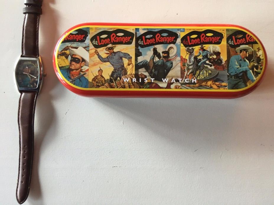 Lone Ranger Wrist Watch with tin