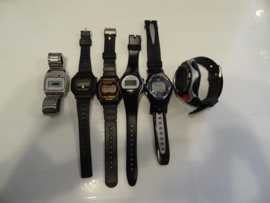 Lot of Wrist Watches!!! 6 Digital Watches!! LOOK!!!