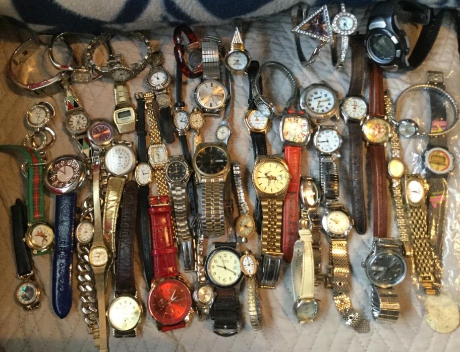50 watches mixed lot woman’s men’s timex and many more lot #7
