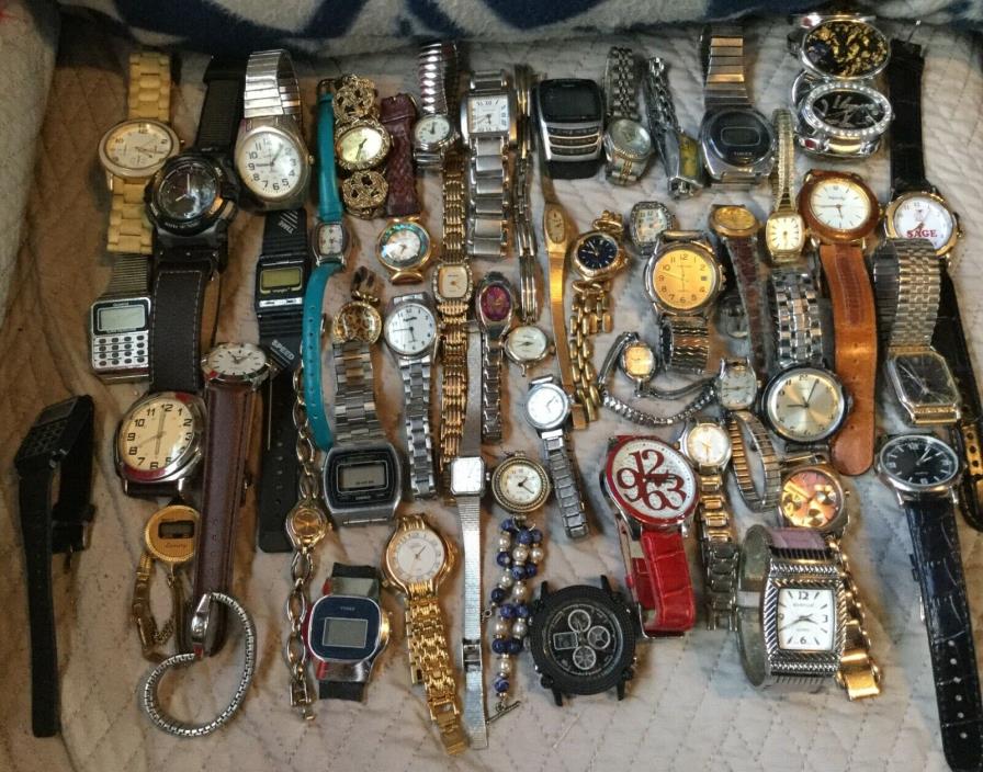 50 watches mixed lot woman’s men’s timex and many more lot #6