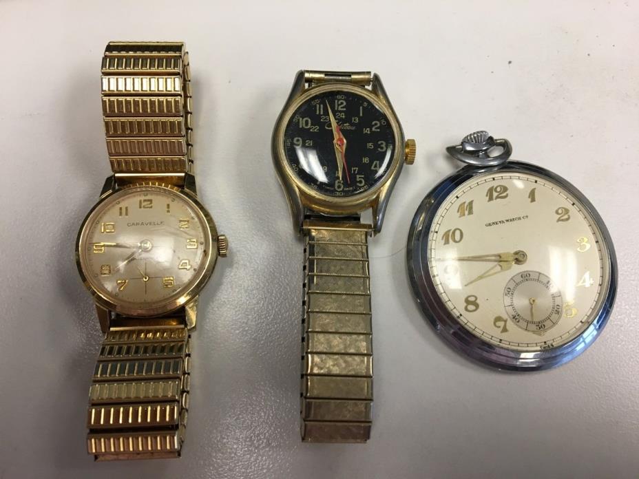 Caravelle Woman 17J Watch Working And Two Other Watches