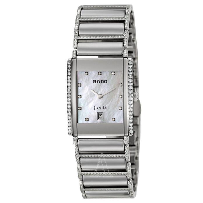 GENUINE Rado Women's Integral Jubile Watch 459 Diamonds Mother Pearl R20671919