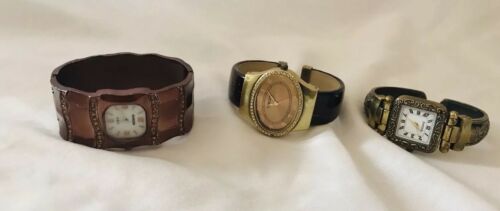 Lot Of 3 VTG CHICO’S Bangle Bracelet Watches!