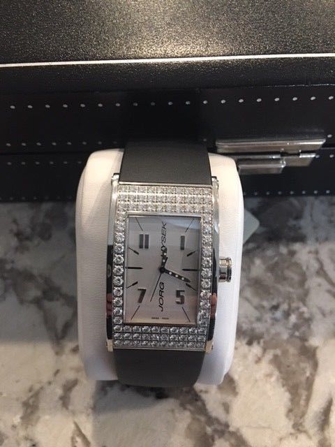 Jorg Hysek Diamond Silver Dial Stainless Steel Watch -New in box Never Worn Rare