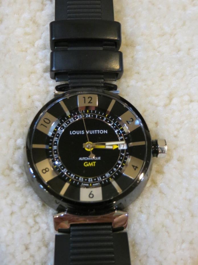 Louis Vuitton Tambour Black Q113I Men's Watch