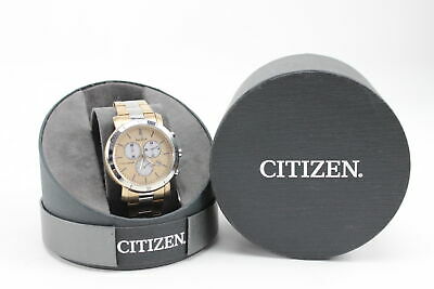 NEW Citizen Eco-Drive Women's FB1346-55Q Chronograph Two-Tone Bracelet Watch