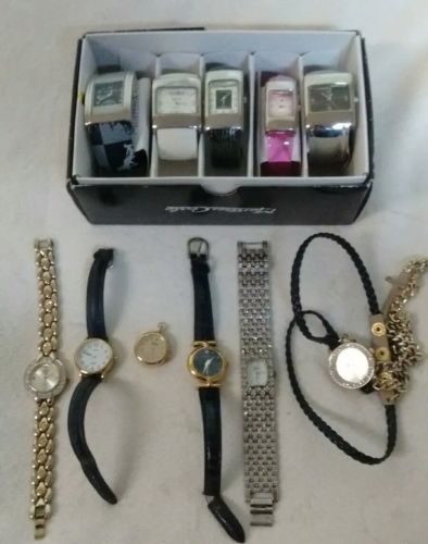 Lot of 11 Ladies Watches- 6 NEW Bracelet Watches!! Homer, Suzanne Somers, Timex