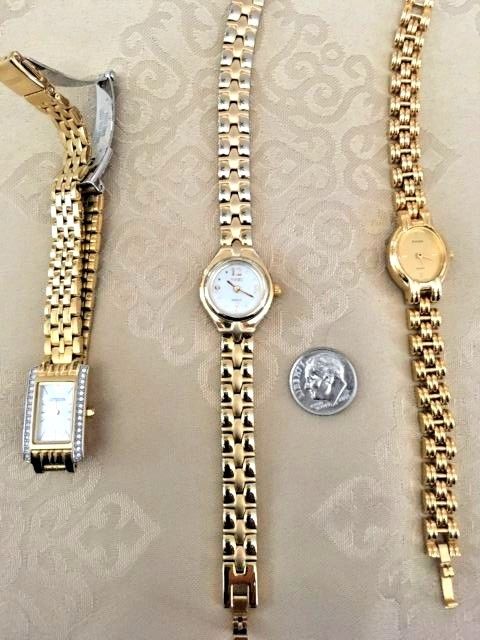 Beautiful Goldtone Womens Dress Watches - 3 in lot