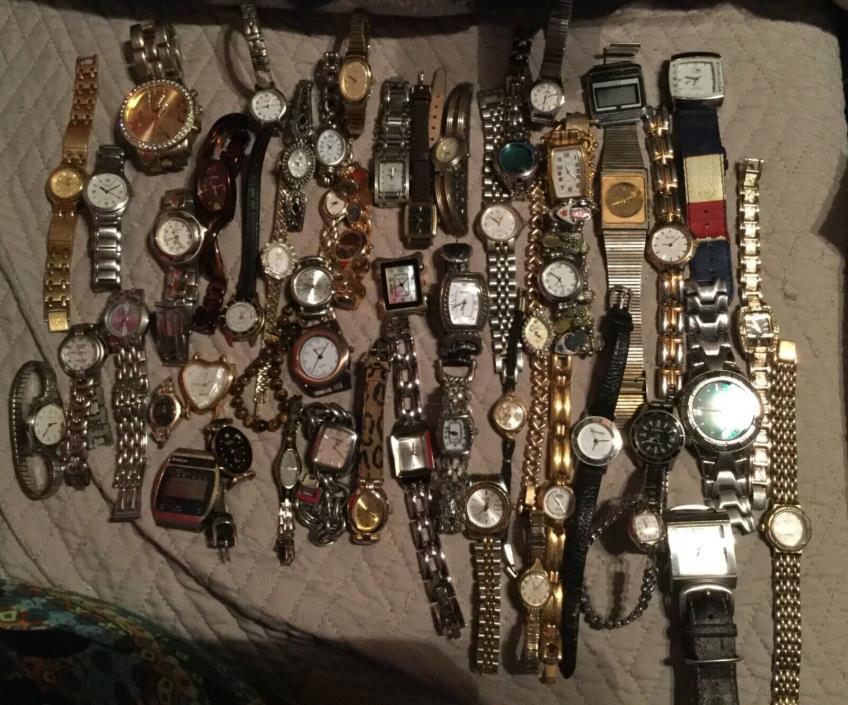 50 watches mixed lot woman’s men’s timex and many more lot #11