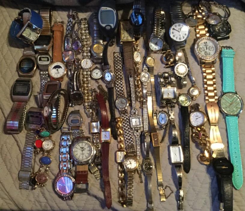 50 watches mixed lot woman’s men’s timex and many more lot #10