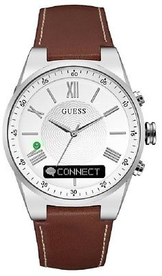 GUESS Men's Stainless Steel Connect Smart Watch - Amazon Alexa, iOS and Android