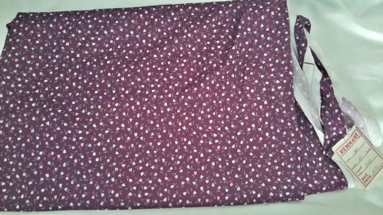 1Yard Fabric-Amazing Purple/floral  NEW WITH TAG