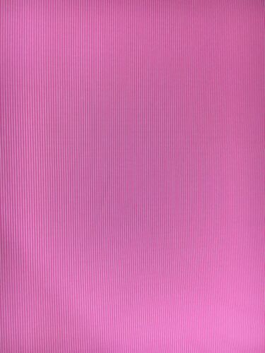 Vintage Pink White Stripe Polyester Fabric 3 1/2Yrds 60
