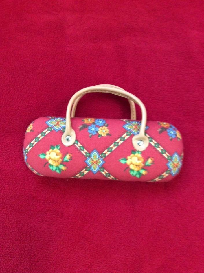 Pierre Deux NEW Eyeglass Case in Christmas Colors Les Olivades Fabric