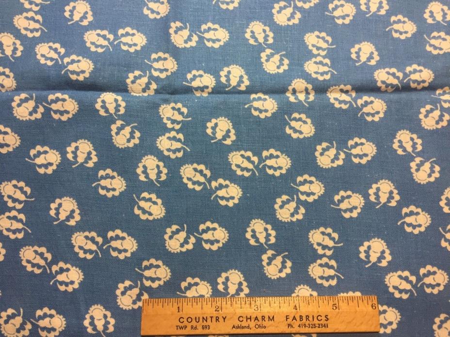Vintage Cotton Feedsack Fabric 30s40s SWEET Lil Fire Flies NOVELTY EXC