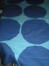 Marimekko Fabric Royal Blue on Light Blue Kivet  40 in. x 57 in.