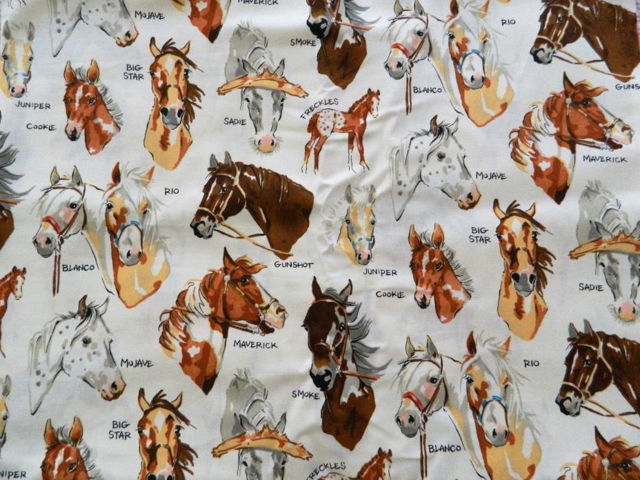 ALEXANDER HENRY STABLEMATES HORSE FABRIC   55