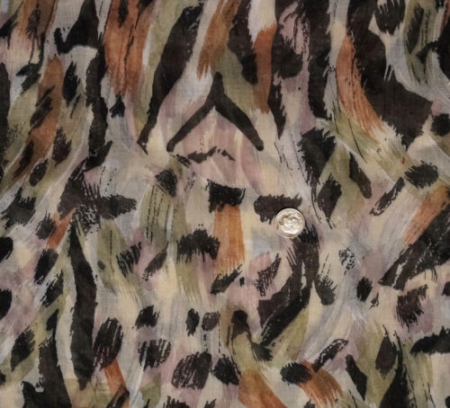Vintage Leopard Animal Print Cotton Voile Fabric Lorber Industries WILD THING 3