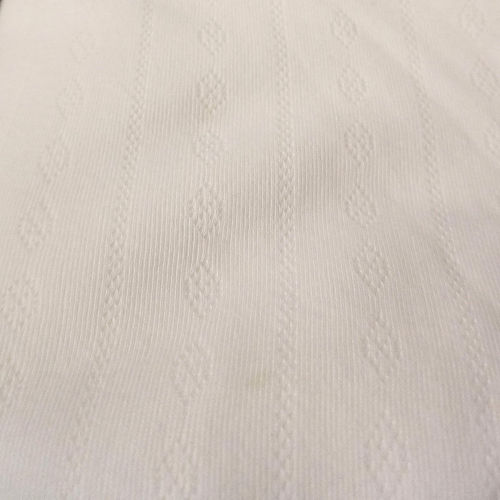 Vintage Woven Raised Pattern Cotton Knit T-Shirt Fabric Woven Underwear Tube Fab