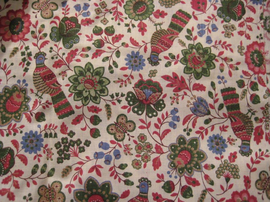 Vintage Concord Fabrics  Birds and Florals 6 yards