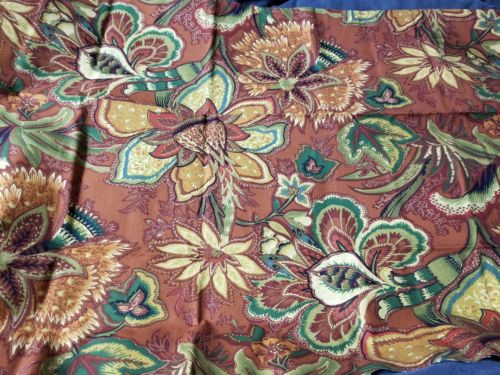 VTG JOHN WOLF Floral Print Fabric Design Div. of Richloom MMII US Canada 56x48