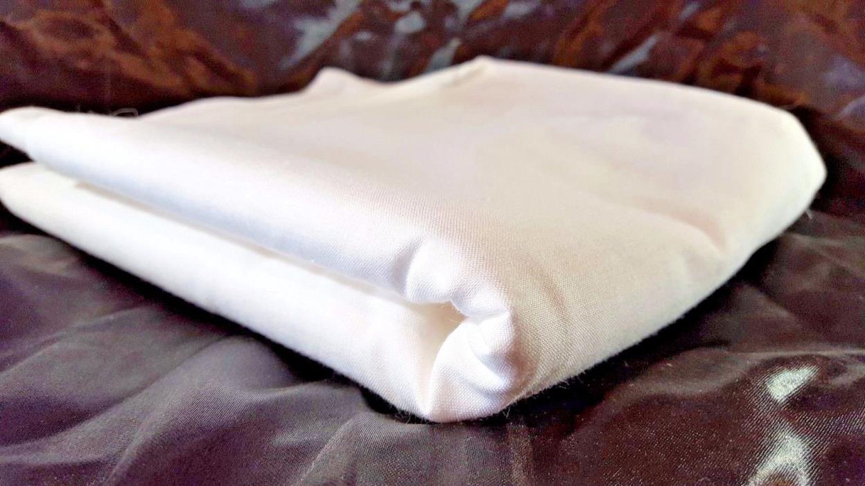 FABRIC -  4 YARDS WHITE COTTON MUSLIN MATERIAL