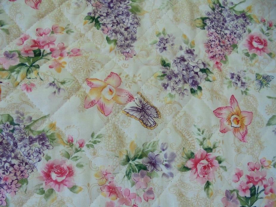 VINTAGE  BUTTERFLY BREEZE FABRI- QUILT DESIGN # 7253 MADE IN USA 43