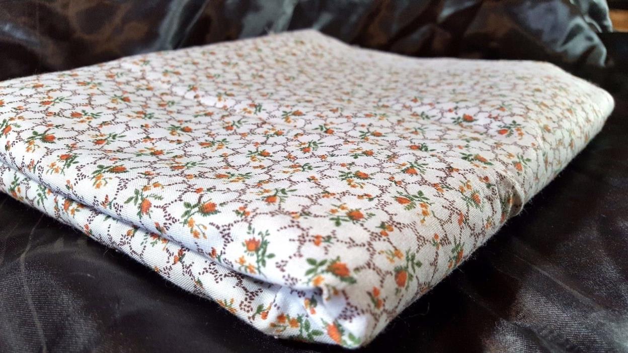 FABRIC -  3 ½ YARDS FLORAL COTTON MATERIAL