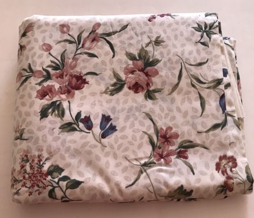 Cotton Floral Fabric 7 1/2 Yds Pink Green Blue sewing quilting crafts