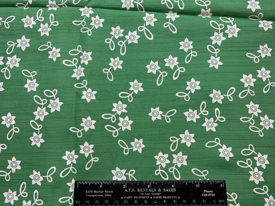 Vintage Rayon Silk Blend Dress Fabric 40s SWEET Lil Floral 39w 1yd