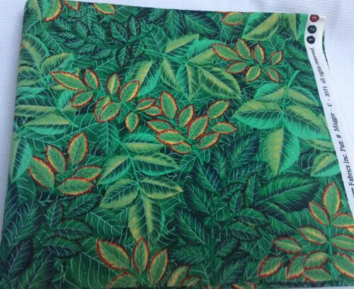 Timeless Treasures Cotton Sewing Fabric Roseville Tropical Print 1 Yard
