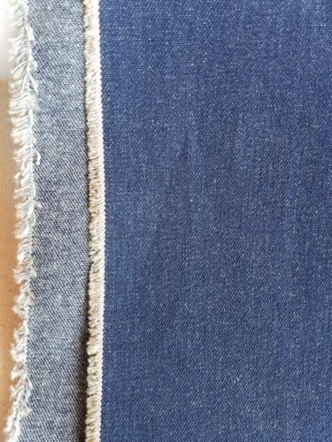 Vintage Denim Fabric 1/2 yard by 60
