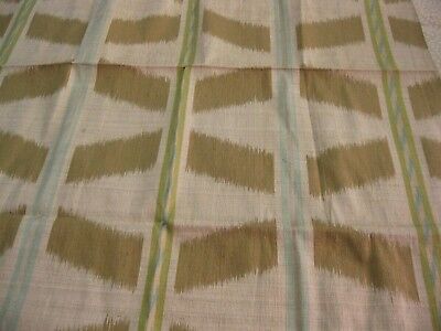 LARSEN EXOTIC & ETHNIC CHIC WOVEN SILK IKAT UPHOLSTERY FABRIC RARE FIND