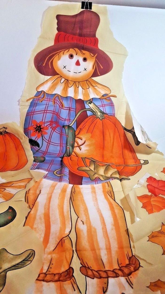 FABRIC - LESLIE BECK FOR DAISY KINGDOM SCARECROW HOLIDAY PANEL CRAFT MATERIAL