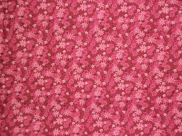 Vintage Pink Packed Tiny Multi Tonal  Daisies  52 X 42      Shy of 1 1/2 yards
