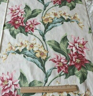 BTY Never Used Vintage c1938-1940 Cotton Tropical Home Fabric~L-9yds X W-49